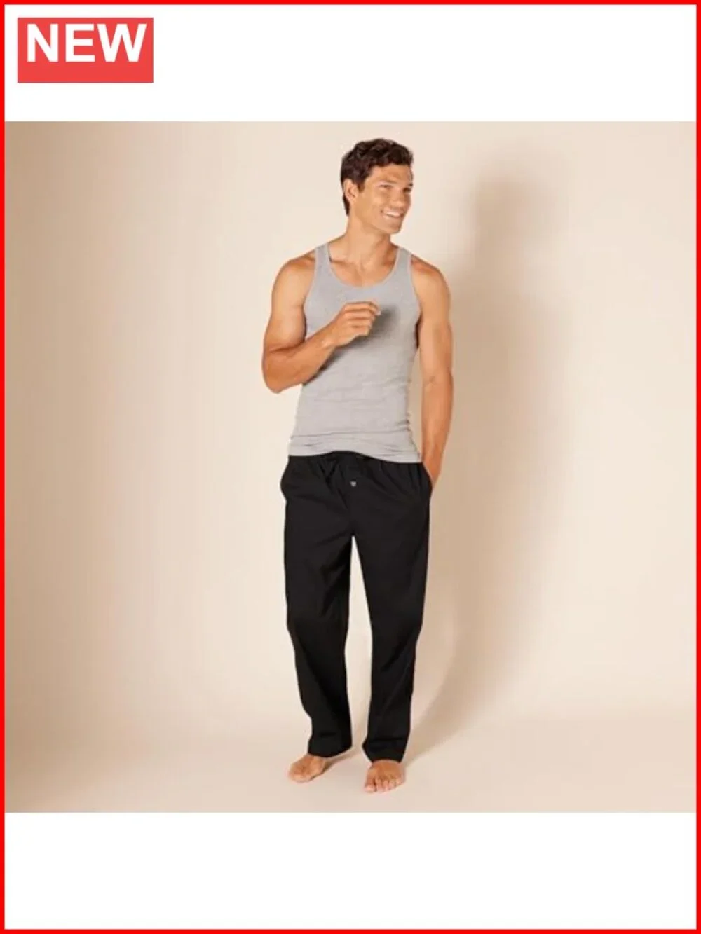 Men's Slim Fit Cotton Tank Undershirts Pack of 6